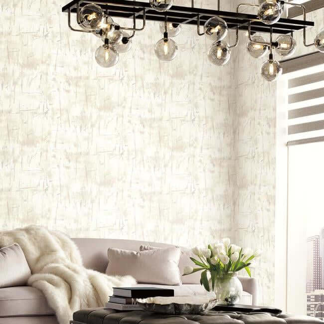 modern-art-wallpaper-whitesilver-york-wallcoverings-na0562 - York Wallcoverings Wallpaper