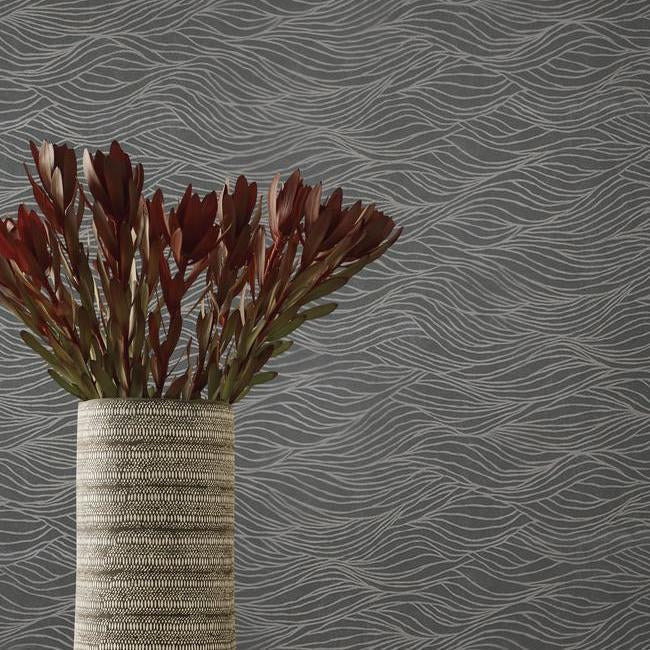 sand-crest-wallpaper-dark-silver-york-wallcoverings-na0587 - York Wallcoverings Wallpaper