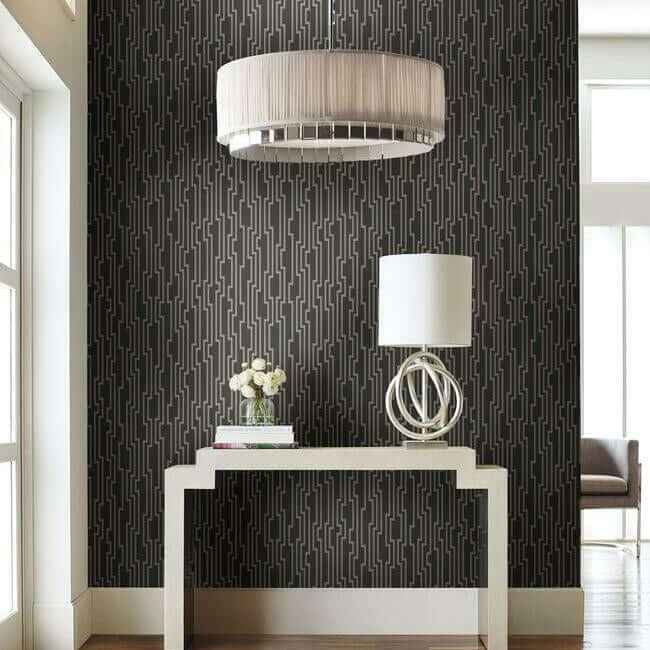 Velocity Silver Wallpaper - York Wallcoverings - DE8818 - York Wallcoverings Wallpaper