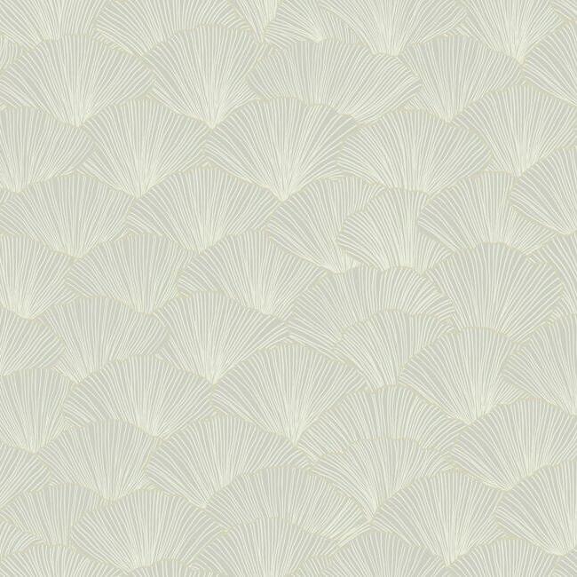 luminous-ginkgo-wallpaper-light-grey-york-wallcoverings-ci2333 - York Wallcoverings Wallpaper