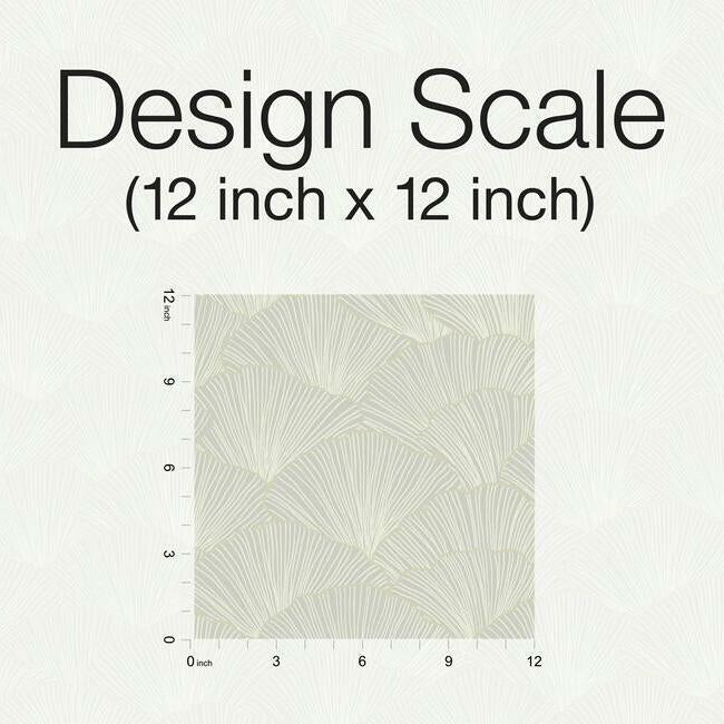 luminous-ginkgo-wallpaper-light-grey-york-wallcoverings-ci2333 - York Wallcoverings Wallpaper