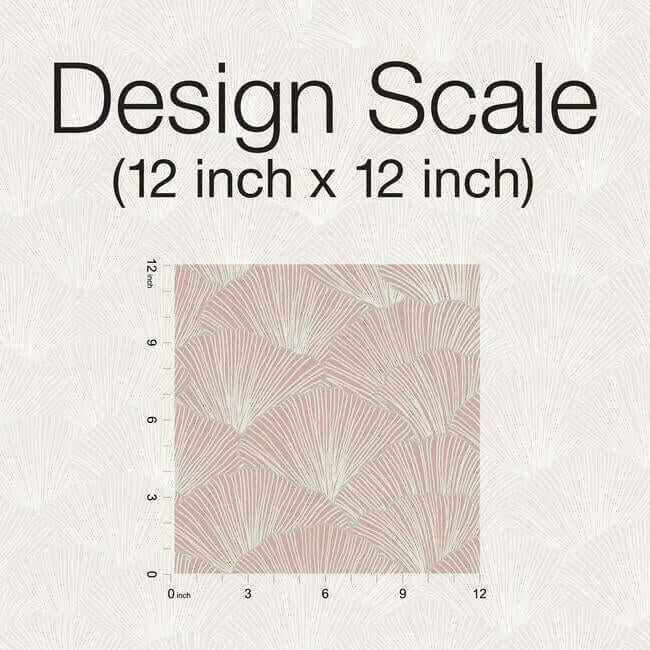 Luminous Gingko Coral Wallpaper - York Wallcoverings - CI2334 - York Wallcoverings Wallpaper