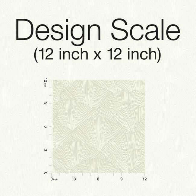 luminous-ginkgo-white-cream-wallpaper-york-wallcoverings-ci2335 - York Wallcoverings Wallpaper