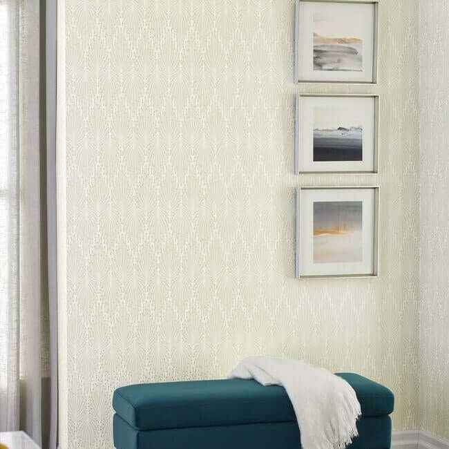 Café Society Cream Wallpaper - York Wallcoverings - CI2361