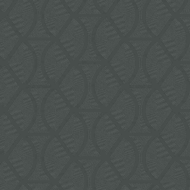 Opposites Attract Dark Grey Wallpaper - York Wallcoverings - CI2383 - York Wallcoverings Wallpaper