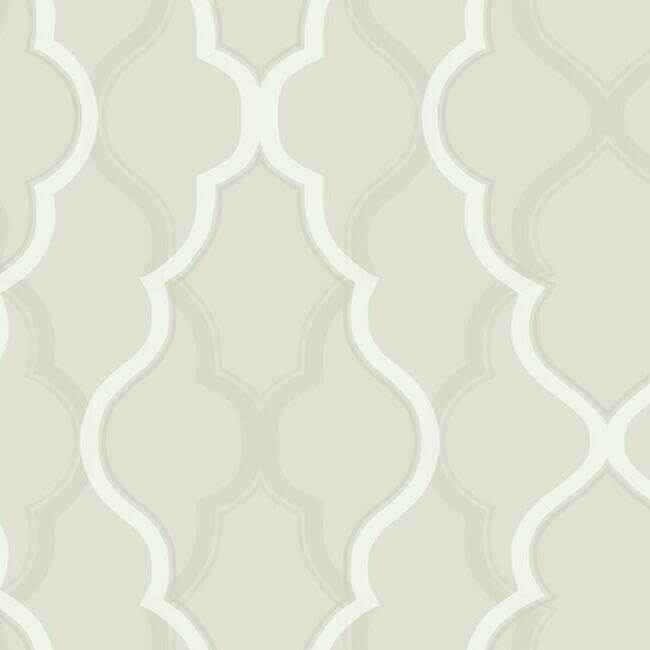 Double Damask Beige Wallpaper - York Wallcoverings - CI2396