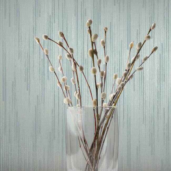 Bargello Blue Wallpaper - York Wallcoverings - CI2405