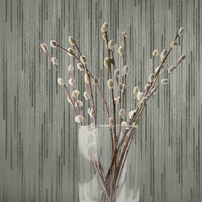 Bargello Dark Grey Wallpaper - York Wallcoverings - CI2402 - York Wallcoverings Wallpaper