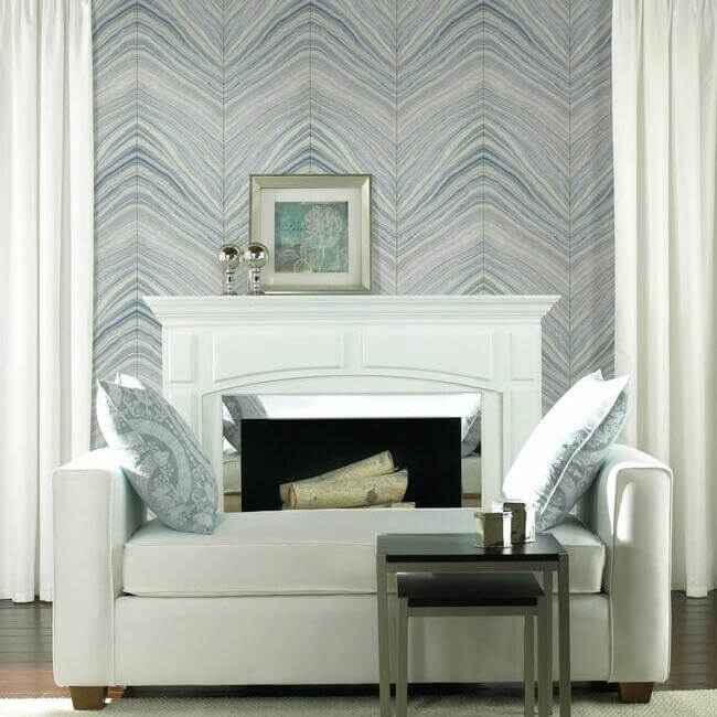 Onyx Strata Blue Wallpaper - York Wallcoverings - CI2412