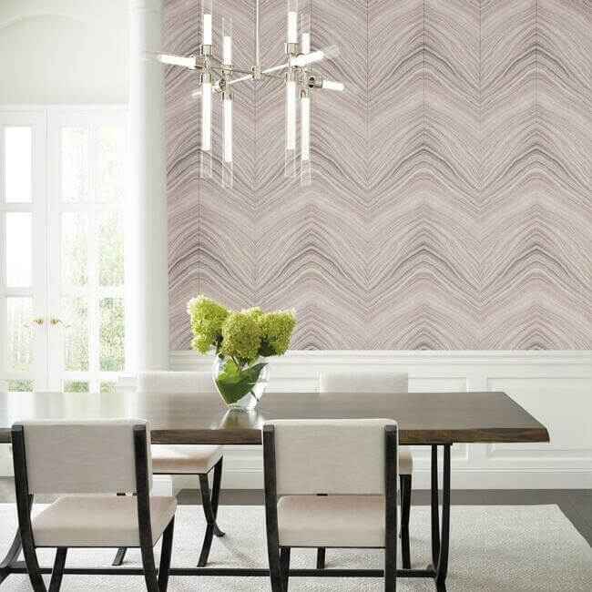 Onyx Strata Pink & Purple Wallpaper - York Wallcoverings - CI2413