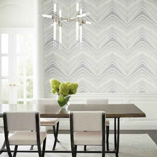 Onyx Strata Grey Wallpaper - York Wallcoverings - CI2414 - York Wallcoverings Wallpaper
