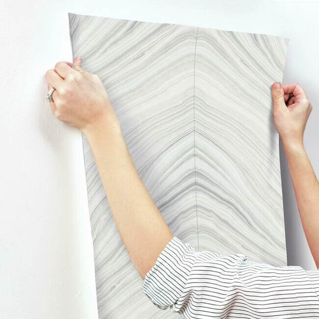 onyx-strata-wallpaper-sheer-grey-york-wallcoverings-ci2414 - York Wallcoverings Wallpaper