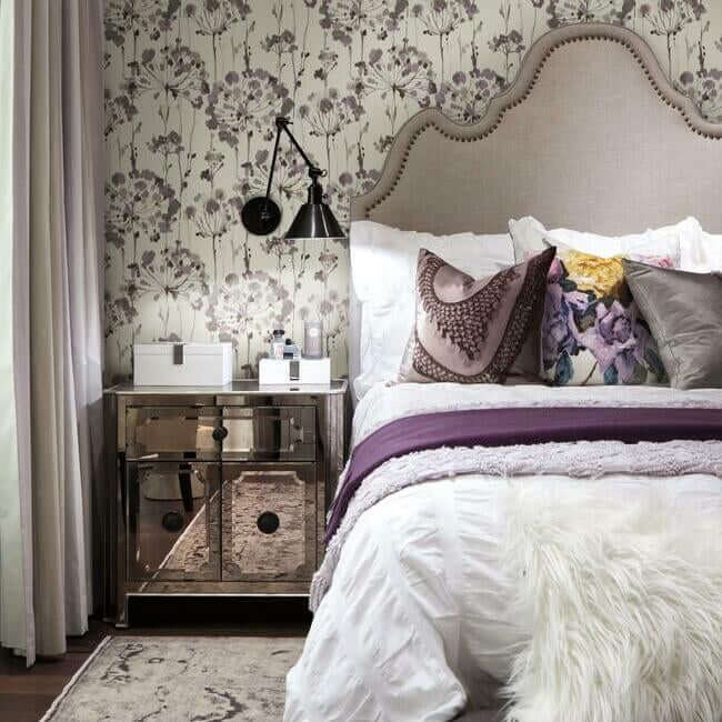 flourish-purple-wallpaper-york-wallcoverings-ci2424 - York Wallpaper Wallpaper