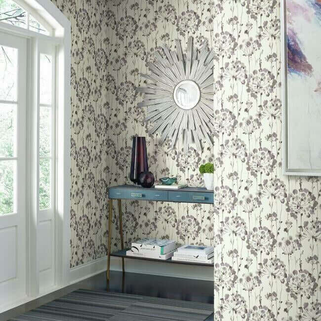 flourish-purple-wallpaper-york-wallcoverings-ci2424 - York Wallpaper Wallpaper