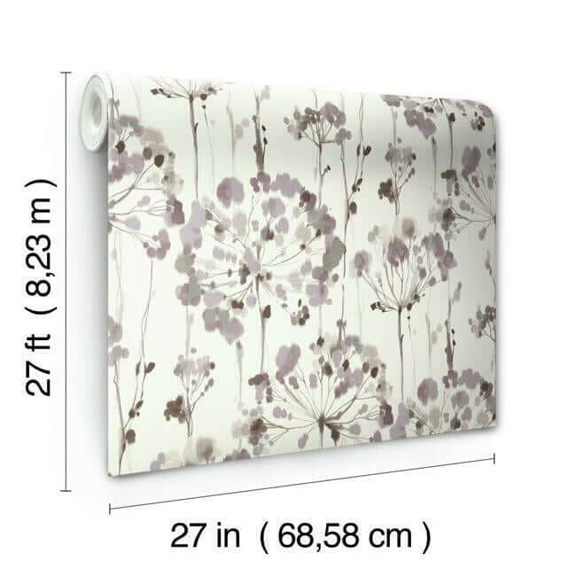 flourish-purple-wallpaper-york-wallcoverings-ci2424 - York Wallpaper Wallpaper