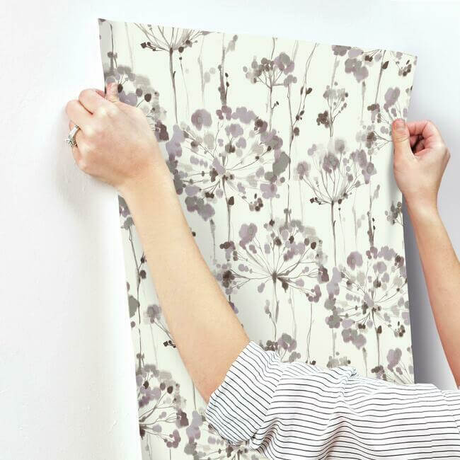flourish-purple-wallpaper-york-wallcoverings-ci2424 - York Wallpaper Wallpaper