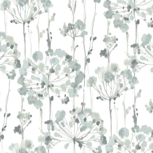 flourish-blue-grey-wallpaper-york-wallcoverings-ci2426 - York Wallcoverings Wallpaper