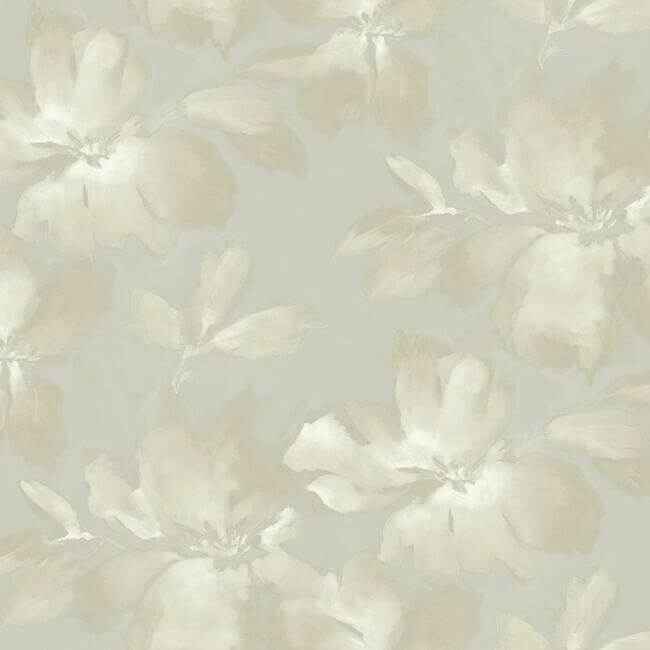 Midnight Blooms Grey Wallpaper - York Wallcoverings - SO2472