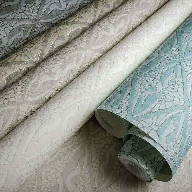 High Society Blue Wallpaper - York Wallcoverings - CA1513