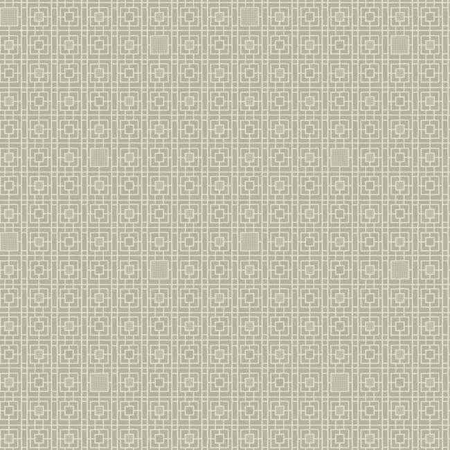 Deco Screen Beige Wallpaper - York Wallcoverings - CA1525