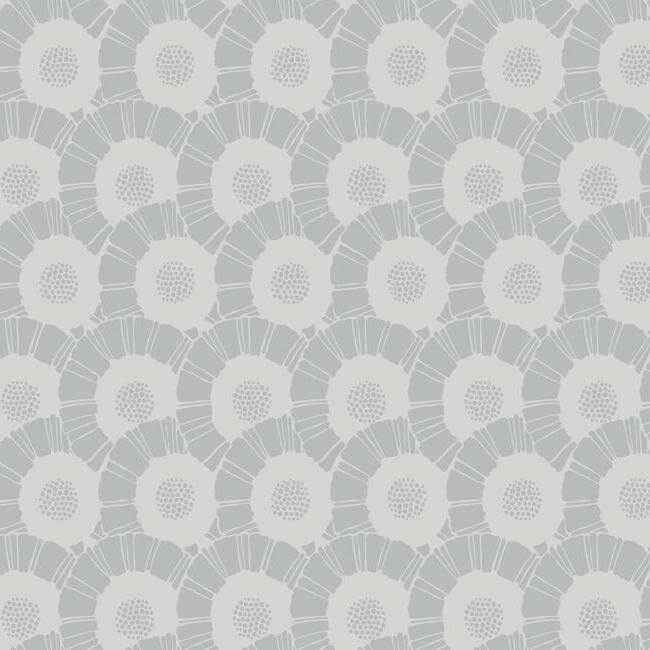 Coco Bloom Metallic Wallpaper - York Wallcoverings - CA1558