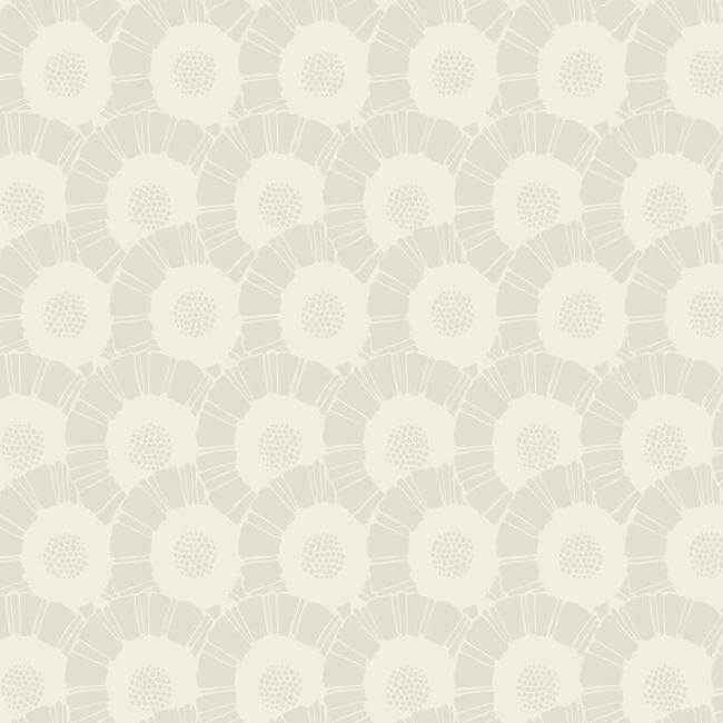 Coco Bloom White Wallpaper - York Wallcoverings - CA1556 - York Wallcoverings Wallpaper