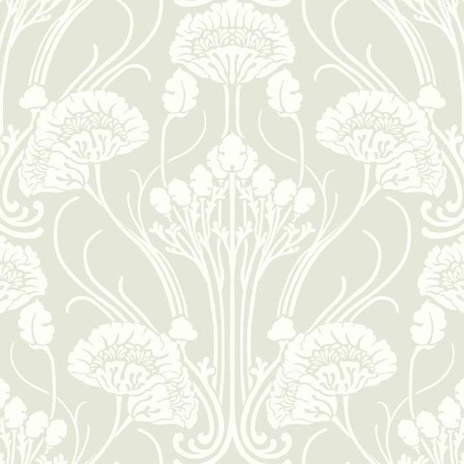nouveau-damask-wallpaper-bone-beige-york-wallcoverings-ca1568 - York Wallcoverings Wallpaper