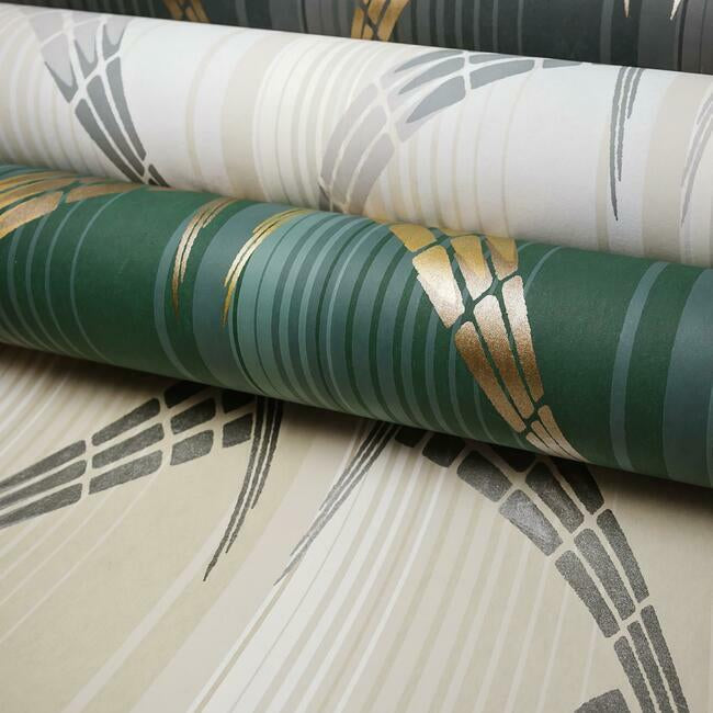 metropolis-wallpaper-blackgold-york-wallcoverings-ca1581 - York Wallcoverings Wallpaper