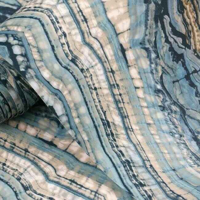 Kaleidoscope Blue Wallpaper - York Wallcoverings - BH8398 - York Wallcoverings Wallpaper