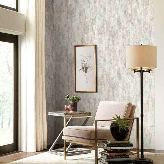 Concrete Patina Mutlicolor & Grey Wallpaper - York Wallcoverings - OG0578 - York Wallcoverings Wallpaper