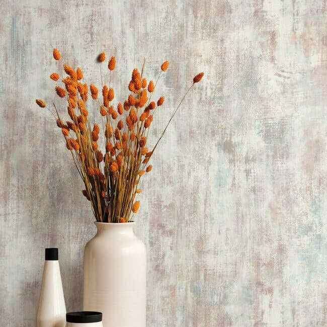 Concrete Patina Mutlicolor & Grey Wallpaper - York Wallcoverings - OG0578 - York Wallcoverings Wallpaper