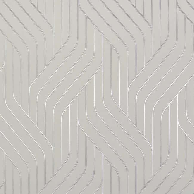 ebb-flow-white-silver-wallpaper-york-wallcoverings-nw3516 - York Wallpaper Wallpaper