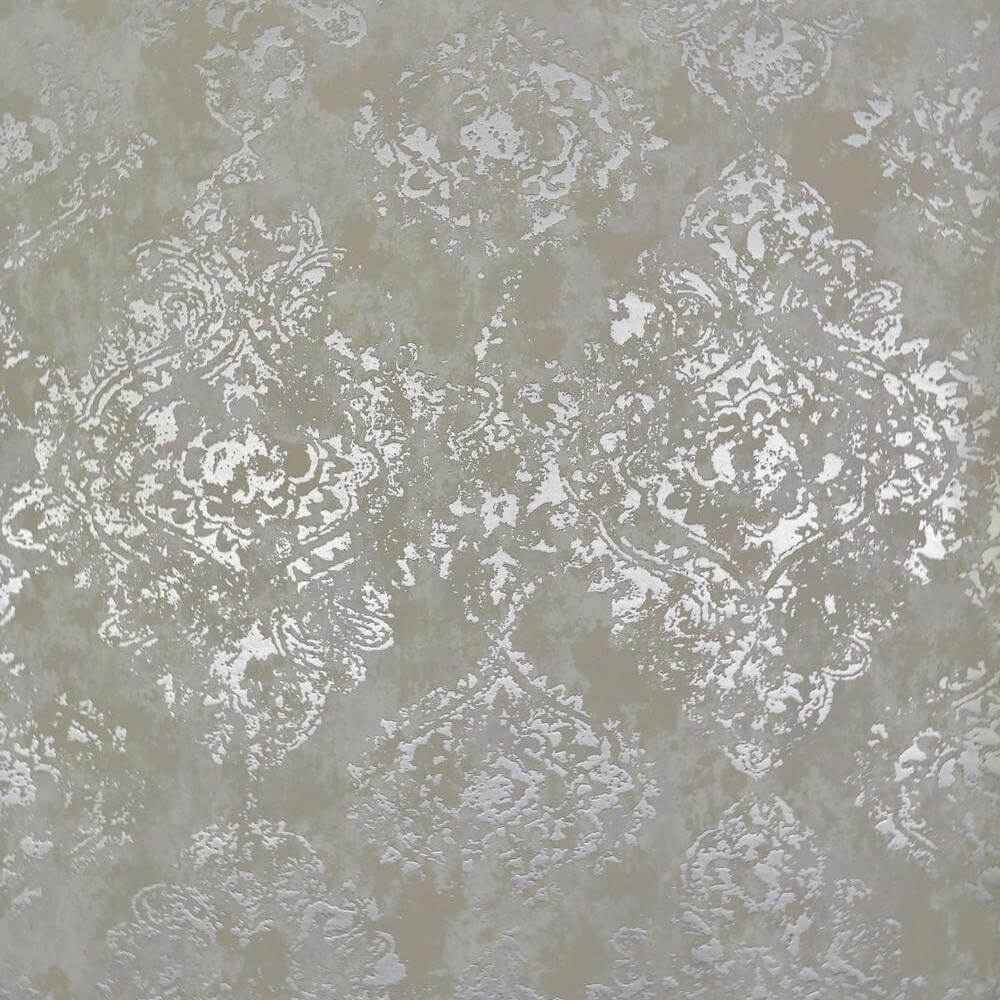 Stargazer White & Silver Wallpaper - York Wallcoverings - NW3568 - York Wallcoverings Wallpaper