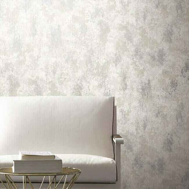 Nebula White & Silver Wallpaper - York Wallcoverings - NW3572 - York Wallcoverings Wallpaper