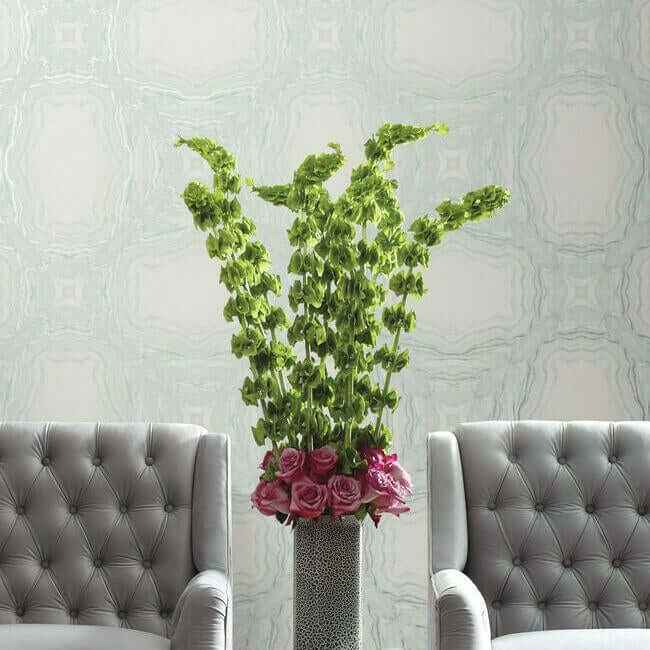 Stone Kaleidoscope Wallpaper Blue - York Wallcoverings - Y6230604 - York Wallcoverings Wallpaper