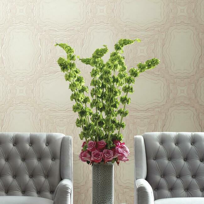 stone-kaleidoscope-wallpaper-soft-pink-york-wallcoverings-y6230605 - York Wallcoverings Wallpaper