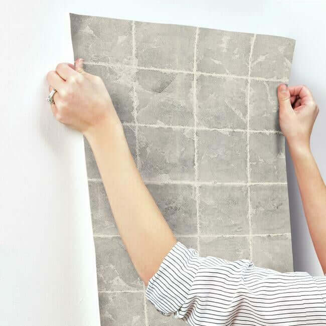metal-leaf-squares-black-wallpaper-york-wallcoverings-kt2101 - York Wallpaper Wallpaper
