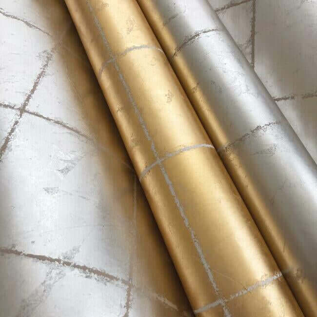 metal-leaf-squares-silver-wallpaper-york-wallcoverings-kt2103 - York Wallpaper Wallpaper