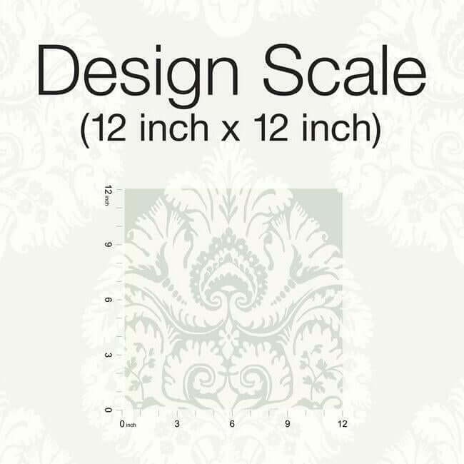 teardrop-damask-light-grey-wallpaper-york-wallcoverings-kt2145 - York Wallpaper Wallpaper