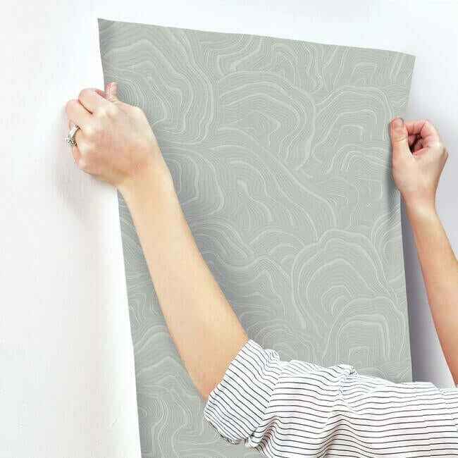 Geodes Wallpaper Grey - York Wallcoverings - KT2165 - York Wallcoverings Wallpaper