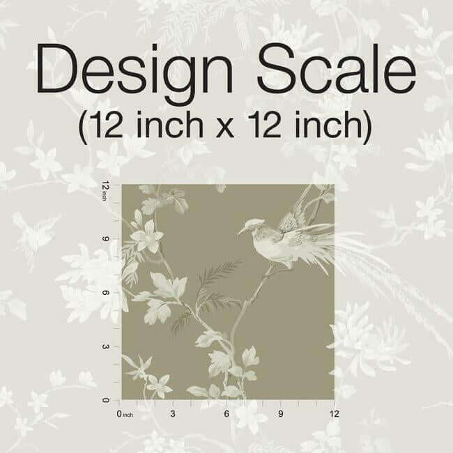 bird-blossom-chinoserie-brown-wallpaper-york-wallcoverings-kt2172 - York Wallpaper Wallpaper