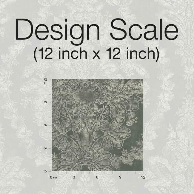 charleston-damask-wallpaper-grey-york-wallcoverings-kt2216 - York Wallcoverings Wallpaper