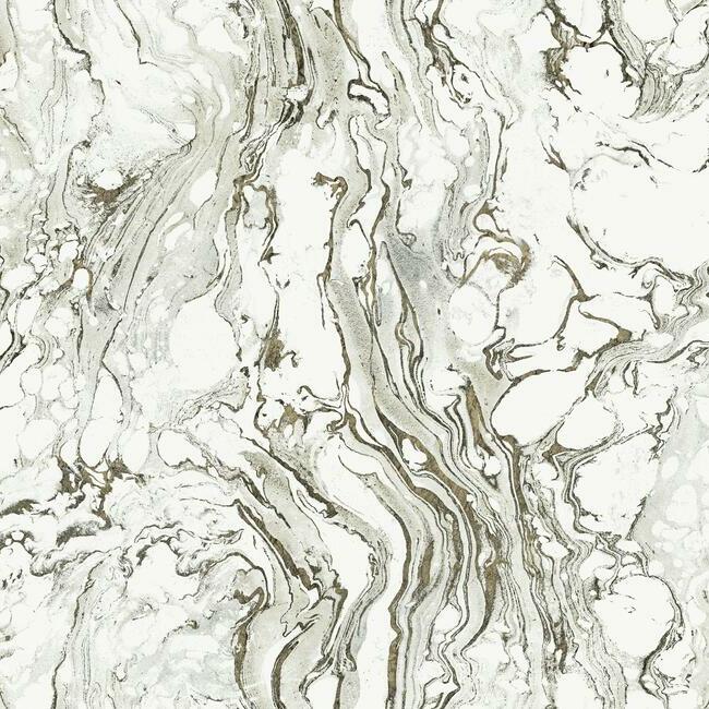 polished-marble-wallpaper-blackwhite-york-wallcoverings-kt2221 - York Wallcoverings Wallpaper