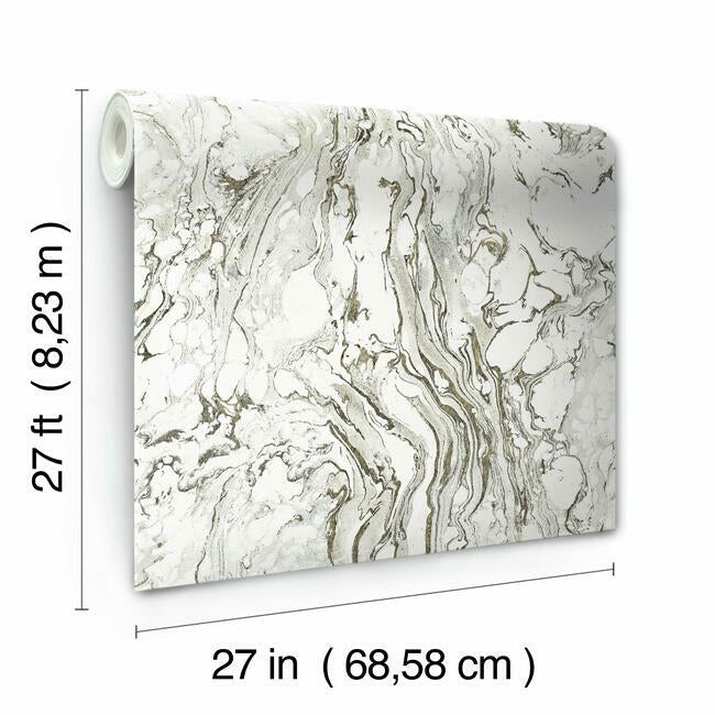 polished-marble-wallpaper-blackwhite-york-wallcoverings-kt2221 - York Wallcoverings Wallpaper
