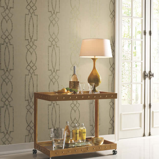 cathedral-trellis-beige-wallpaper-york-wallcoverings-tr4269 - York Wallpaper Wallpaper