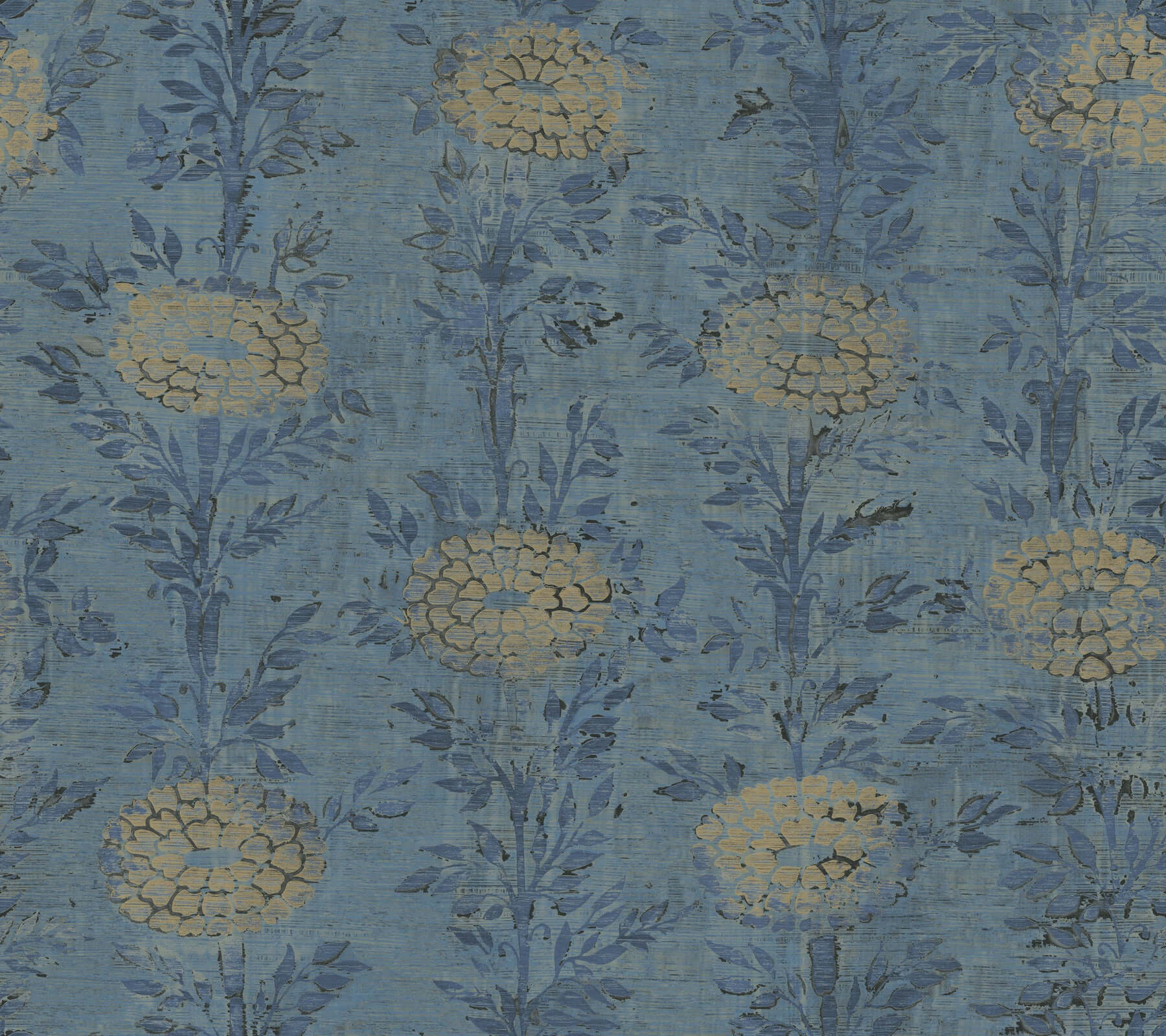 french-marigold-denim-gold-wallpaper-york-wallcoverings-af6520 - York Wallpaper Wallpaper
