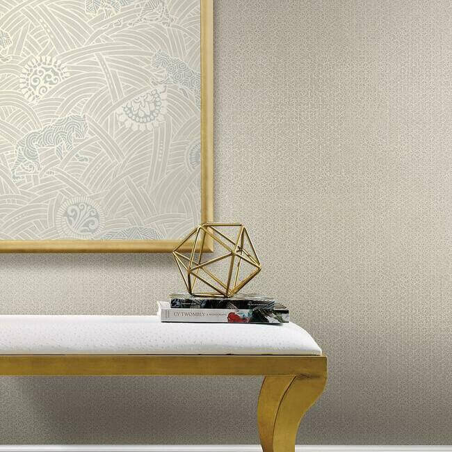 bantam-tile-grey-wallpaper-york-wallcoverings-af6533 - York Wallpaper Wallpaper