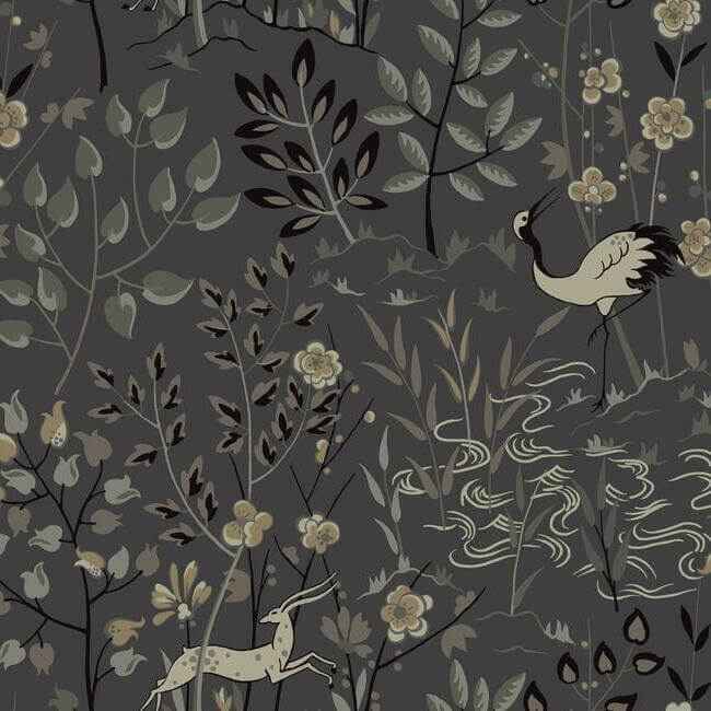 Aspen Grey Wallpaper - York Wallcoverings - LL4785 - York Wallcoverings Wallpaper