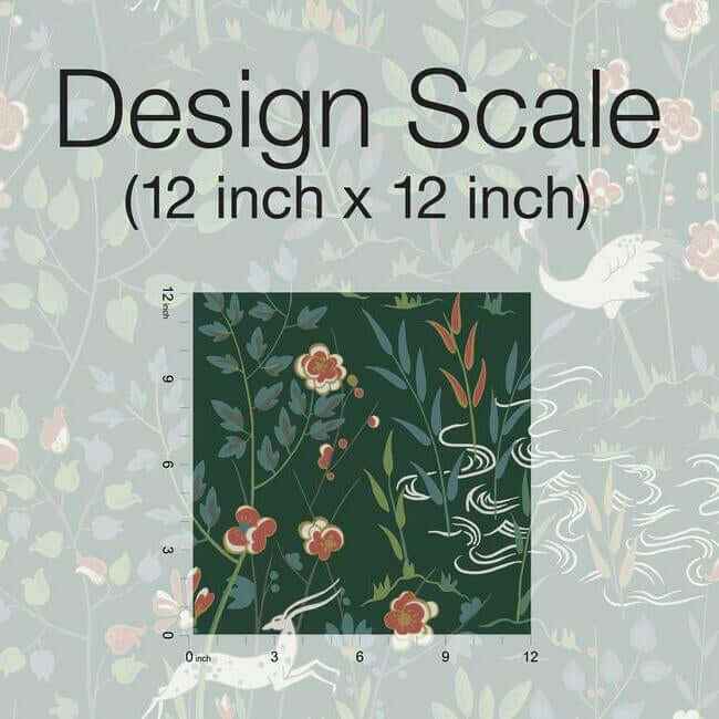 Aspen Dark Green Wallpaper - York Wallcoverings - HO2126 - York Wallcoverings Wallpaper