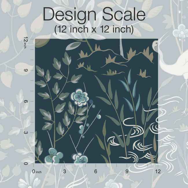 Aspen Dark Blue Wallpaper - York Wallcoverings - HO2128 - York Wallcoverings Wallpaper